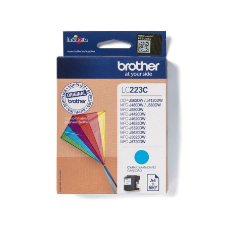 Brother LC-223C  Originele Cyaan Inktcartridge  1 Stuk