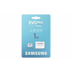 Samsung EVO Plus  MicroSDXC  1TB  Class 10  UHS-I U3  V30  A2  Tot 160MB/s  Inclusief SD-adapter