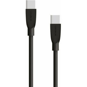 Mobiparts USB C naar USB C Kabel  3A 60W  2 Meter  Zwart