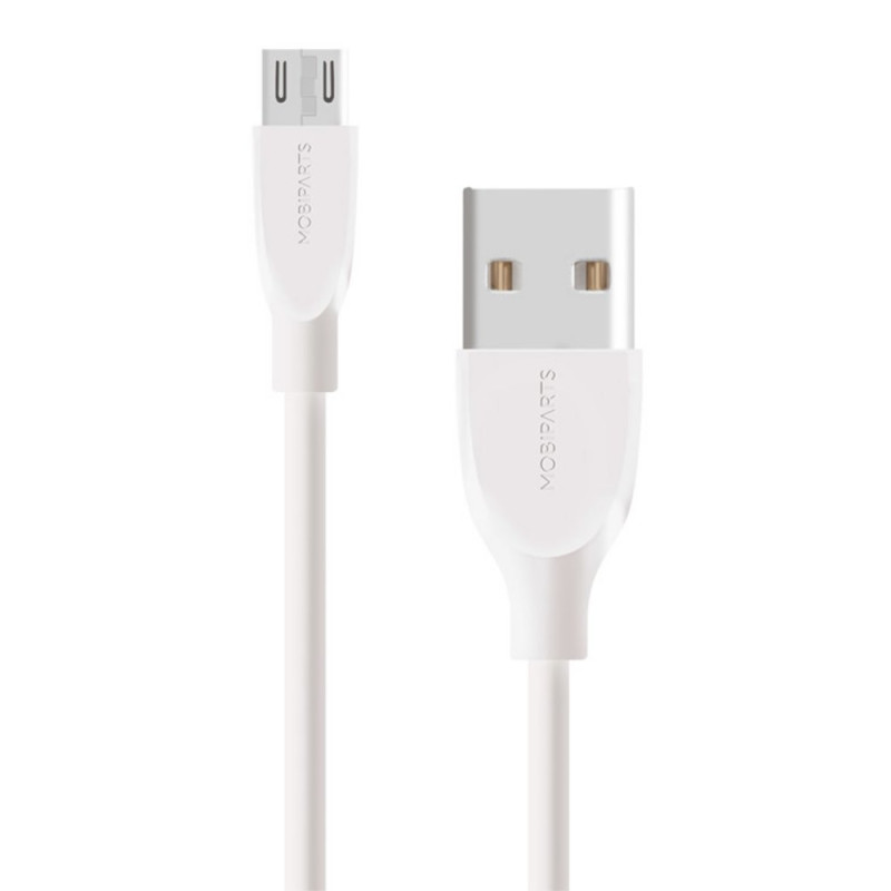 Mobiparts  Micro-USB naar USB Kabel  2A  05m  Wit