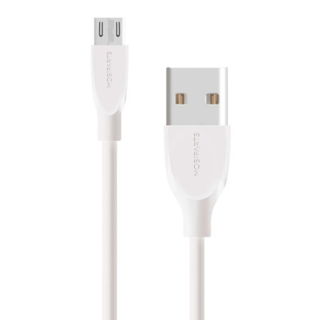 Mobiparts  Micro-USB naar USB Kabel  2A  05m  Wit