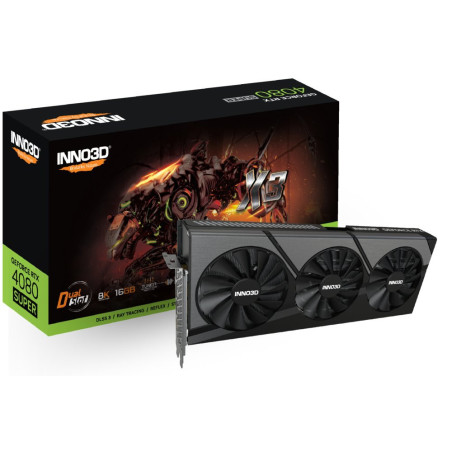 Inno3D GeForce RTX 4080 SUPER X3  16GB GDDR6X VRAM  Videokaart  GPU  Nvidia
