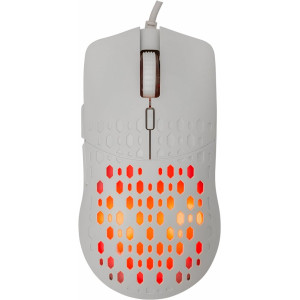 Baracuda OCTOPUS RGB  Bekabelde Gaming Muis  Rechtshandig  USB-A  3600 DPI  Wit