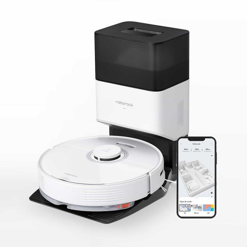 Roborock Q7 Max  Robotstofzuiger  297 L  Zakloos  Wit