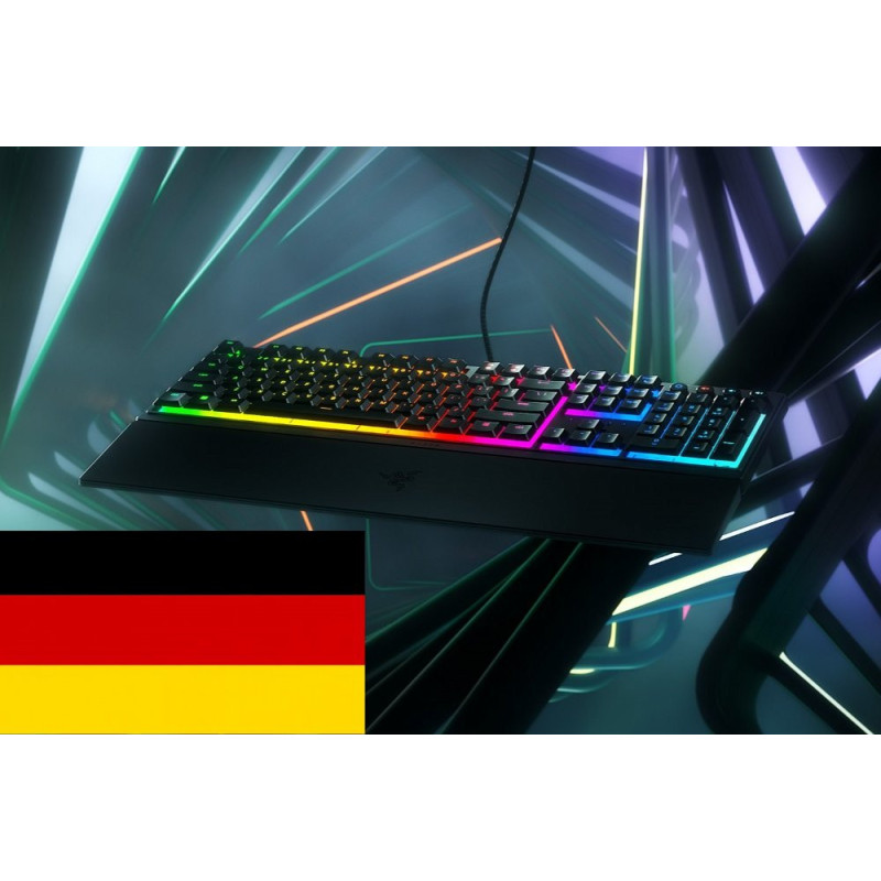 Razer Ornata V3  Gaming Toetsenbord (Duits QWERTZ)  USB  Mecha Membrane  RGB  Zwart