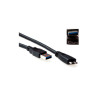 ACT SB3028  USB 3.2 Gen 1  USB-A naar Micro-USB-B  0.5m  Zwart
