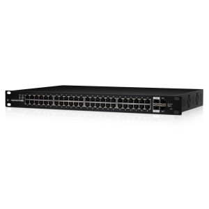 Ubiquiti Networks ES-48-500W  Managed L2/L3 Gigabit Switch  48 PoE-poorten (500W)  1U Rackmount  Zwart
