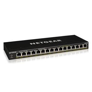 NETGEAR GS316P  Unmanaged  Gigabit Ethernet (10/100/1000 Mbps)  Power over Ethernet (PoE)