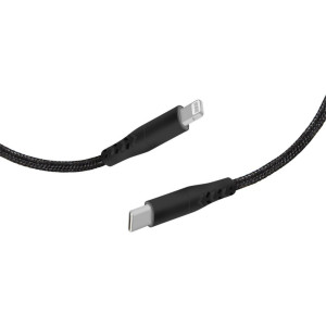 Mobiparts Rugged kabel  USB-C naar Lightning  1 m  Zwart  MP-113062