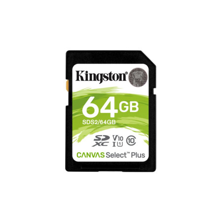 Kingston Canvas Select Plus  SDXC  64GB  Class 10  UHS-I U1