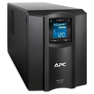 APC Smart-UPS SMC1500IC  1500 VA / 900 W  Zuivere Sinusgolf-uitgang (netstroomkwaliteit)  8x IEC  AVR  LCD  SmartConnect