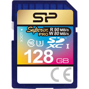 Silicon Power Superior Pro  SDXC  128GB  Class 10  UHS-I U3