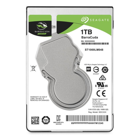 Seagate Barracuda HDD 2.5  1TB SATA III  5400RPM