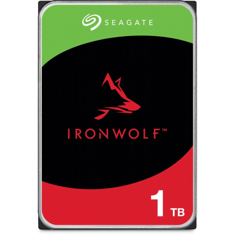 Seagate IronWolf ST1000VN008  1TB NAS 35 HDD  5400RPM  SATA III  64MB Cache