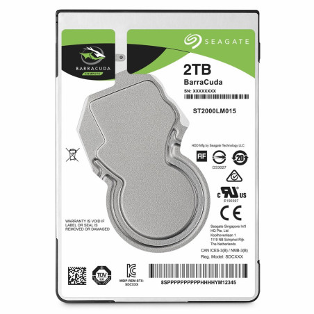 Seagate Barracuda HDD 2.5  2TB SATA III  5400RPM