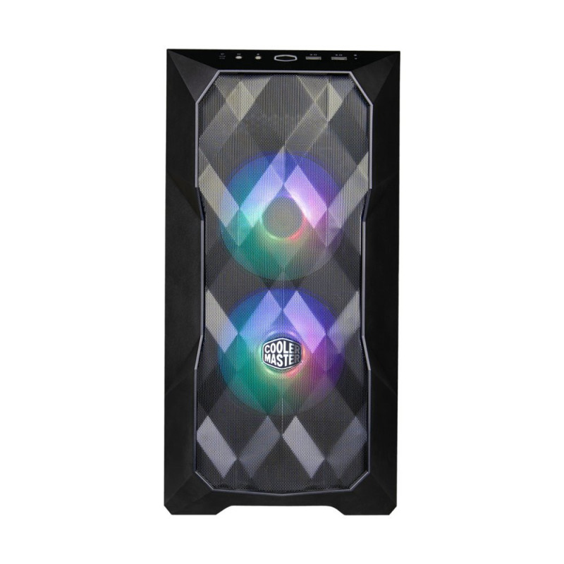 Cooler Master MasterBox TD300 Mesh RGB  Micro Tower Case  Zwart