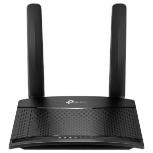 TP-Link TL-MR100  4G LTE Router  WiFi 4 (24 GHz)  Ethernet Fast (10/100 Mbps)  Zwart
