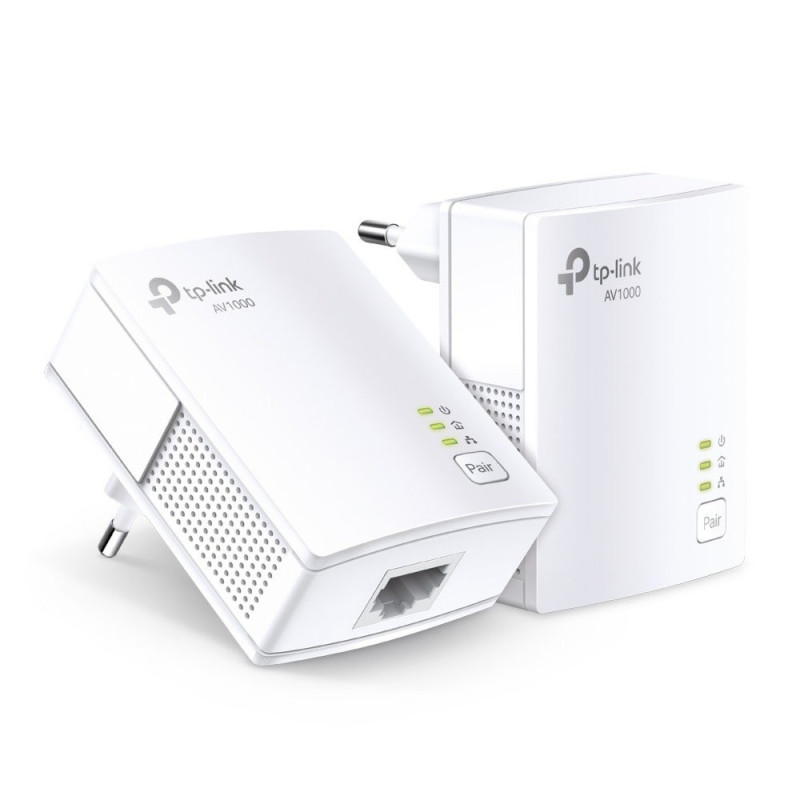 TP-Link AV1000  Powerline Adapter Set  1000 Mbps  Gigabit Ethernet  Starter Kit