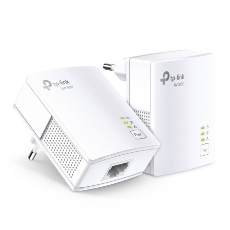 TP-Link AV1000  Powerline Adapter Set  1000 Mbps  Gigabit Ethernet  Starter Kit