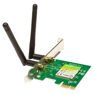 TP-LINK TL-WN881ND  Wi-Fi 4 Intern WLAN PCI Express  300 Mbps  24 GHz  Zwart