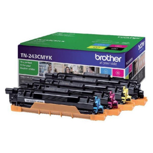 Brother TN-243CMYK  Tonercartridge  Origineel  Zwart Cyaan Magenta Geel  1 stuk