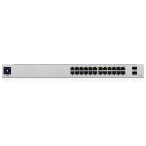 Ubiquiti UniFi 24-Port PoE  Managed L2/L3 Switch  24 Poorten  Gigabit Ethernet (10/100/1000 Mbps)  PoE  1U Rackmount  Zil