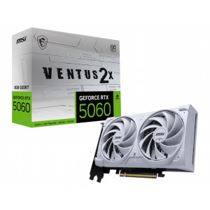 MSI GeForce RTX 5060 VENTUS 2X OC WHITE  8GB GDDR7  DLSS 4  Videokaart  Nvidia GPU