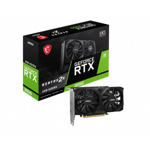 MSI GeForce RTX 3050 VENTUS 2X E OC  6GB GDDR6 VRAM  Videokaart  GPU  Nvidia