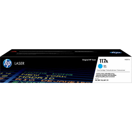 HP 117A  Lasertonercartridge  Origineel  Cyaan  1 stuk