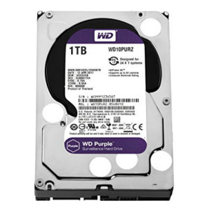 Western Digital Purple  1000GB (1TB) 3.5 HDD  SATA III  5400 rpm  Voor Surveillance