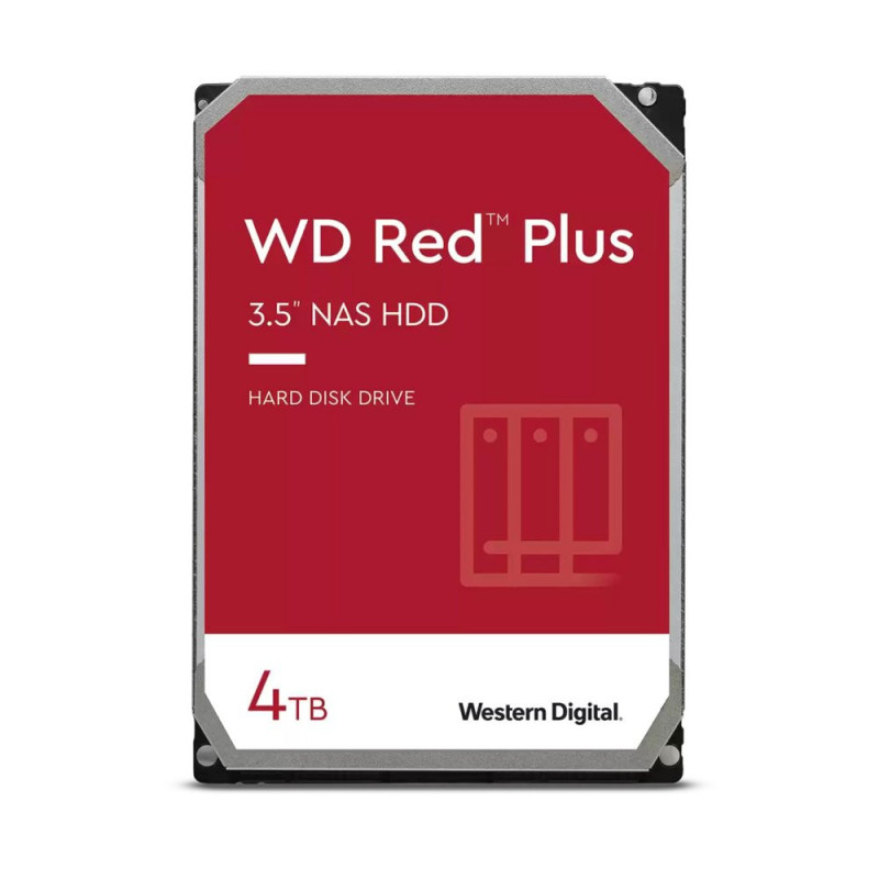 Western Digital Red Plus NAS HDD 3.5  4TB SATA III  5400RPM