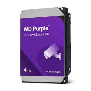 Western Digital Purple  Interne HDD 4 TB  3.5 SATA III  5400 RPM  128 MB Cache