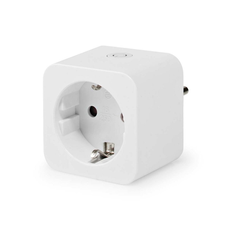 Nedis WIFIP121FWT  Wi-Fi Smart Plug  3680 W  Energiemeter  Spraakbediening  Wit