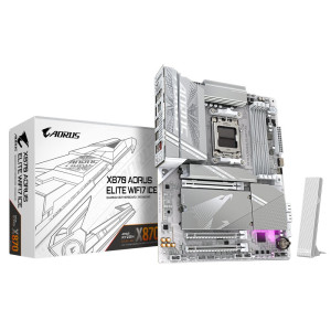 Gigabyte X870 AORUS ELITE WIFI7 ICE  Socket AM5  AMD X870  4xDDR5  ATX  Moederbord