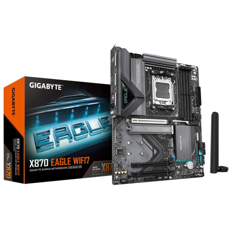 Gigabyte X870 EAGLE WIFI7  Socket AM5  AMD X870  4xDDR5  ATX  Moederbord