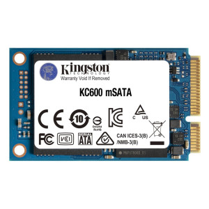 Kingston KC600  512GB SATA SSD  mSATA  550MB/s Lezen  520MB/s Schrijven