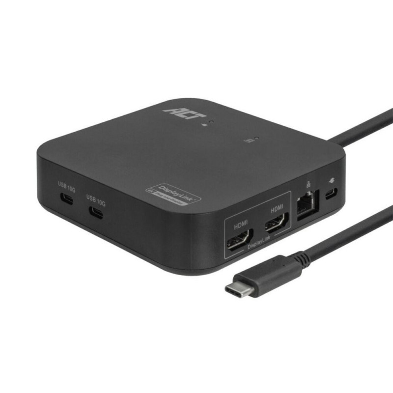 ACT AC7150  Docking Station  USB-C  Zwart