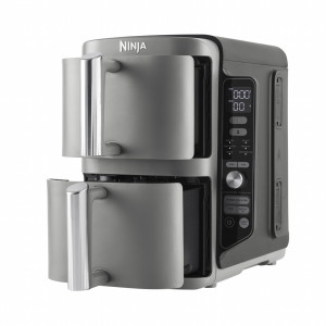 Ninja SL400EU Double Stack XL  Heteluchtfriteuse  Dubbel 95 l  2470 W  Zwart Grijs