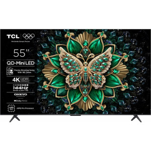 TCL 55C61K  55 4K Ultra HD QD-Mini LED Smart TV  Google TV  Dolby Vision IQ  144Hz (2025)
